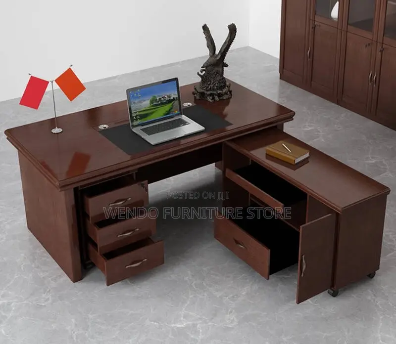 Office Desk; 1.8 Meters Mahogany Executive Pricipal Desk