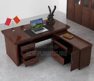 Office Desk; 1.6 Meters Executive Mahogany Senior Bosses Desk