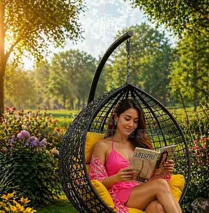 Home Chairs; Rattan Home Outdoor Garden Balcony Hammock Chairs