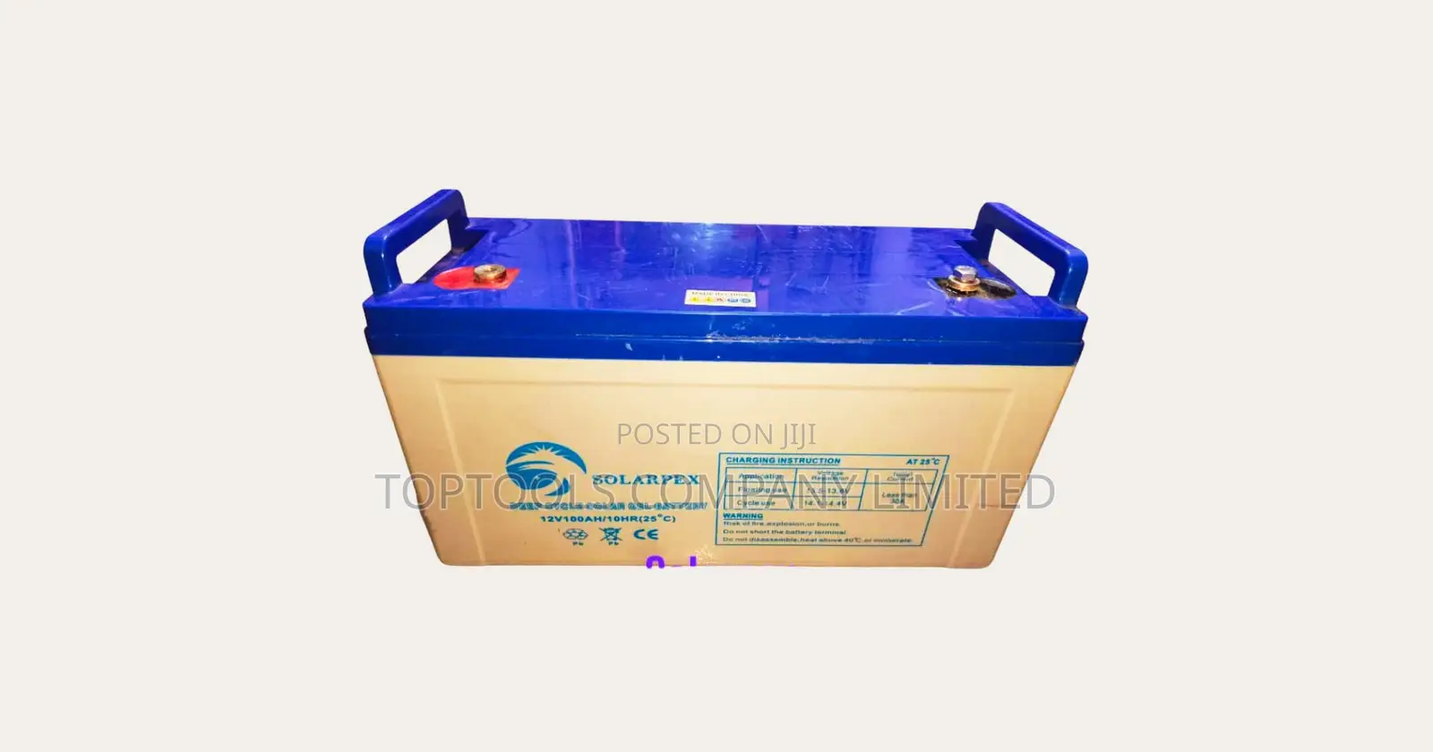 Solarpex Deep Cycle Solar Gel Battery 100ah 12v