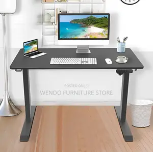Office Desk; 1.4 Meters Adjustable Height Standing Developers Desks