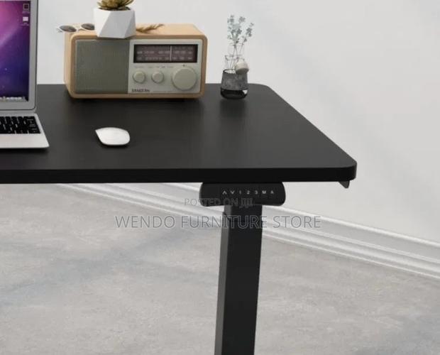Office Desk; 1.4 Meters Adjustable Height Standing Developers Desks - thumbnail 7