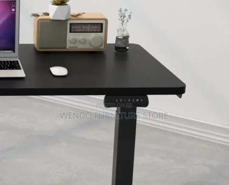 Office Desk; 1.4 Meters Adjustable Height Standing Developers Desks