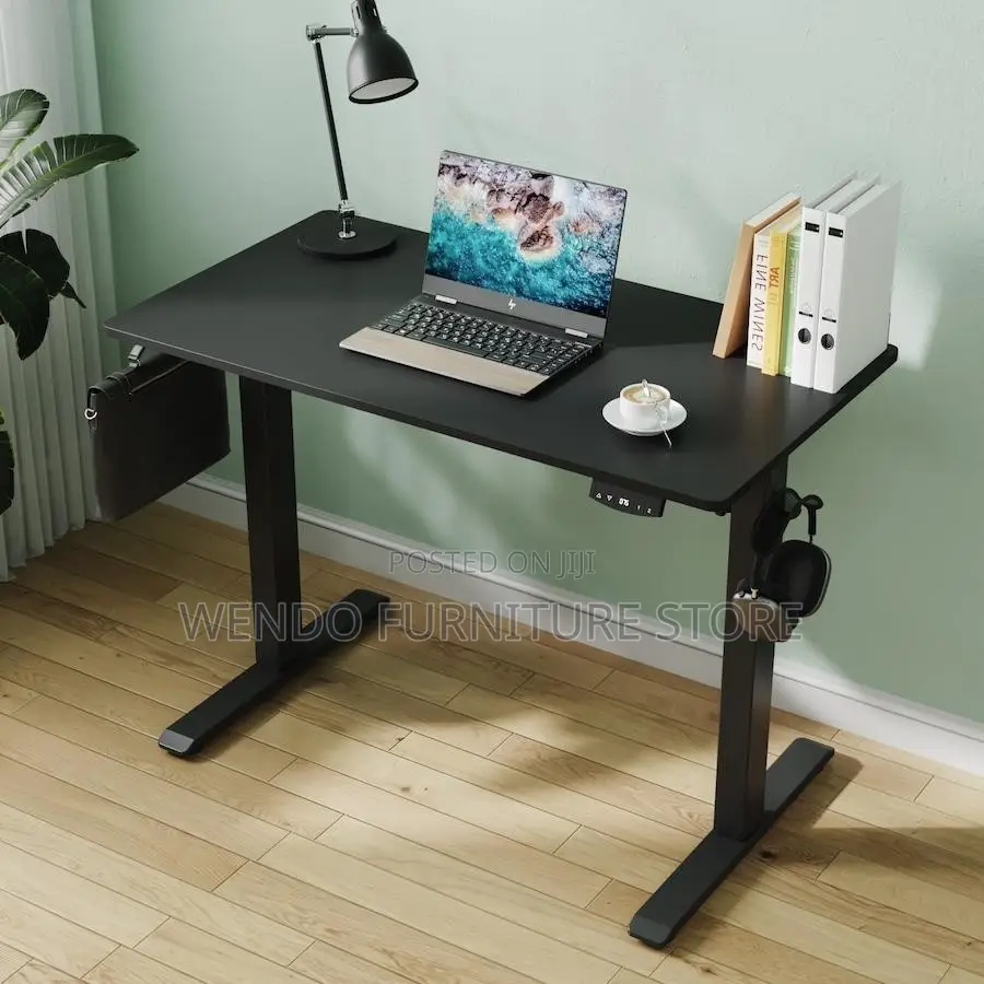 Office Desk; 1.4 Meters Adjustable Height Standing Developers Desks