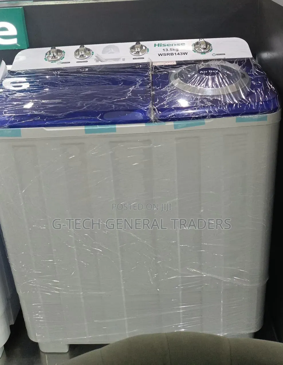 Hisense 13.5kg Twin Tub Top Load Semi Automatic Washing Machine