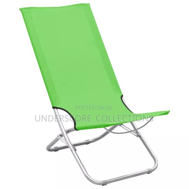 Vidaxl Folding Beach Chair in Bright Green