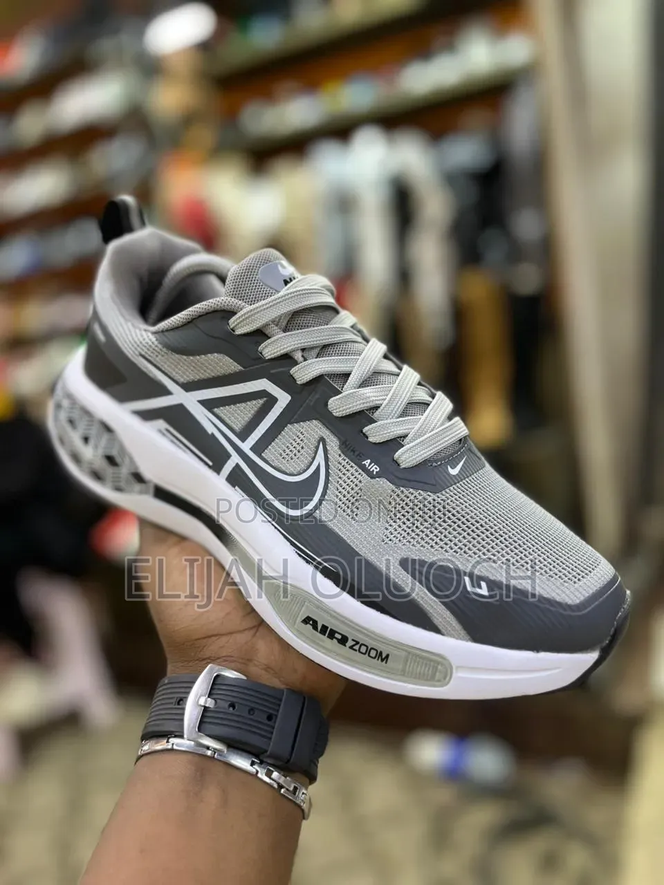 Grey Nike Zoom Air Running/Training Shoes