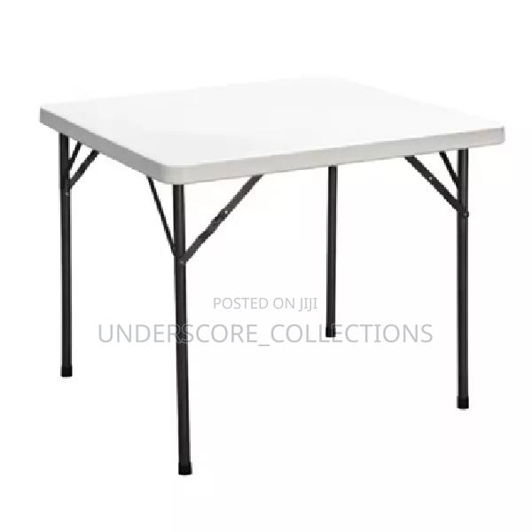 Square Commercial-Grade Plastic Folding Table