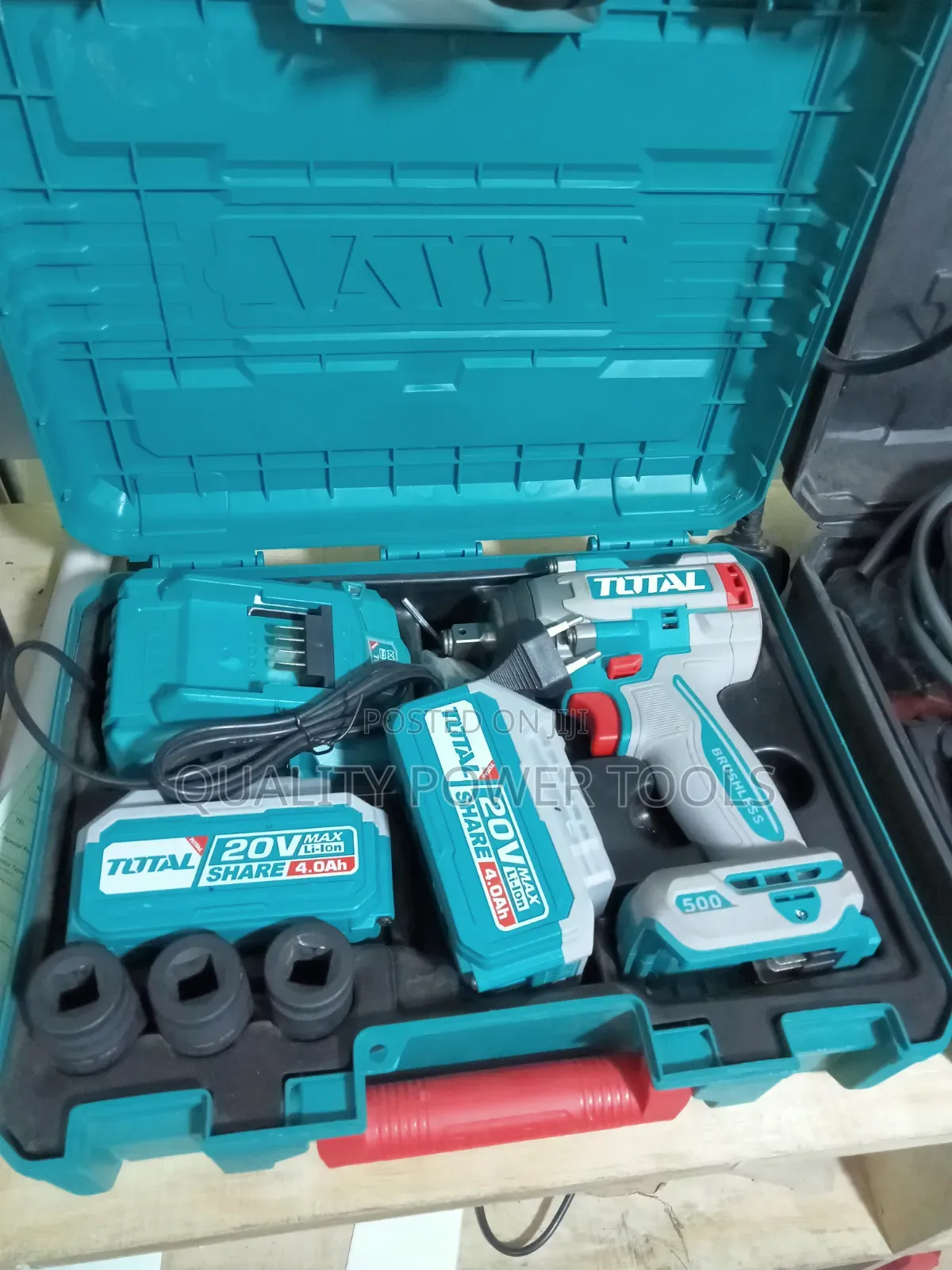 Total 20v Cordless Impact Wrench - Brushless Motor