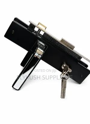 Black Mortise Door Lock Set