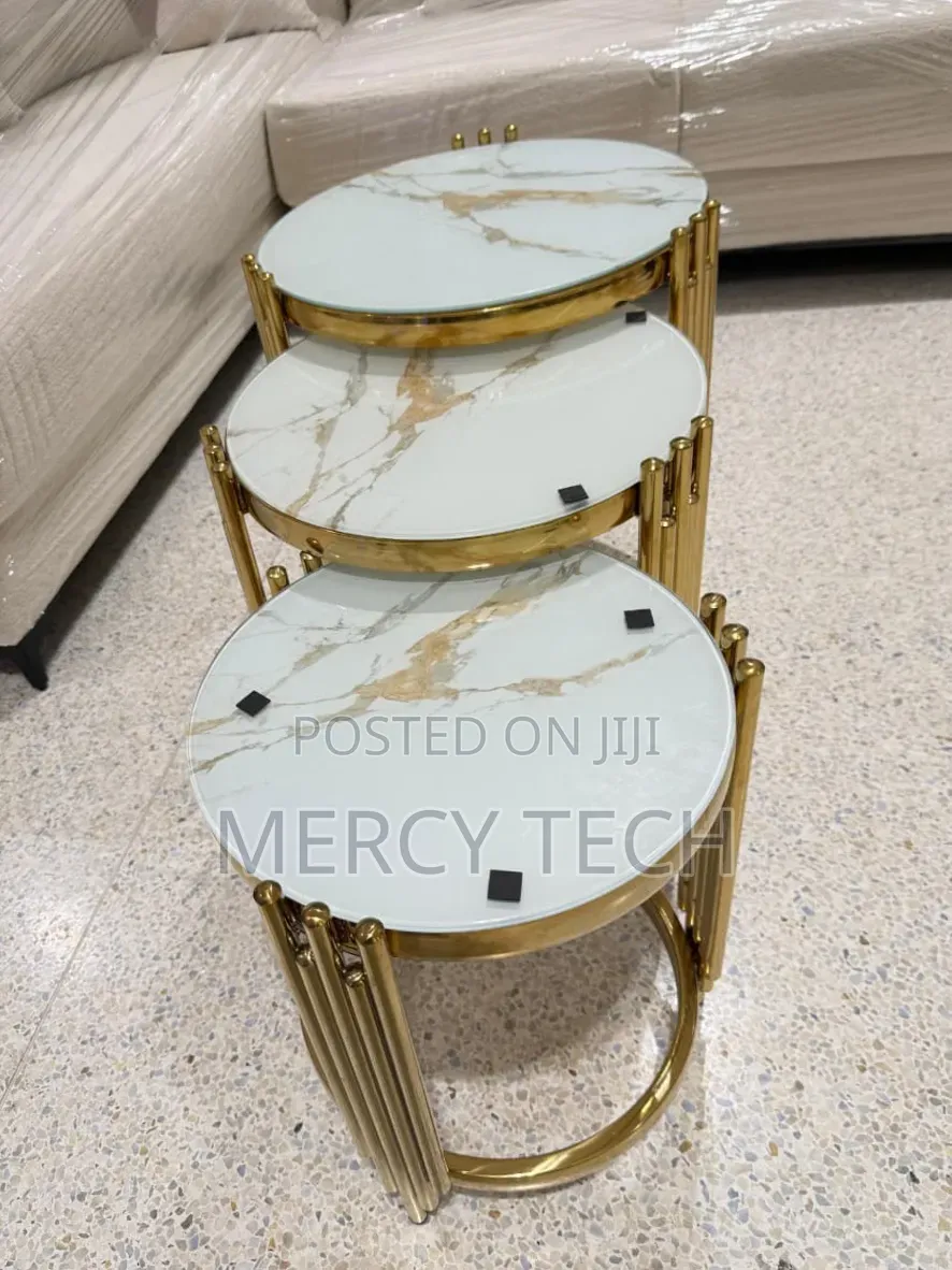 3-in-1 Executive Pure Marble Table