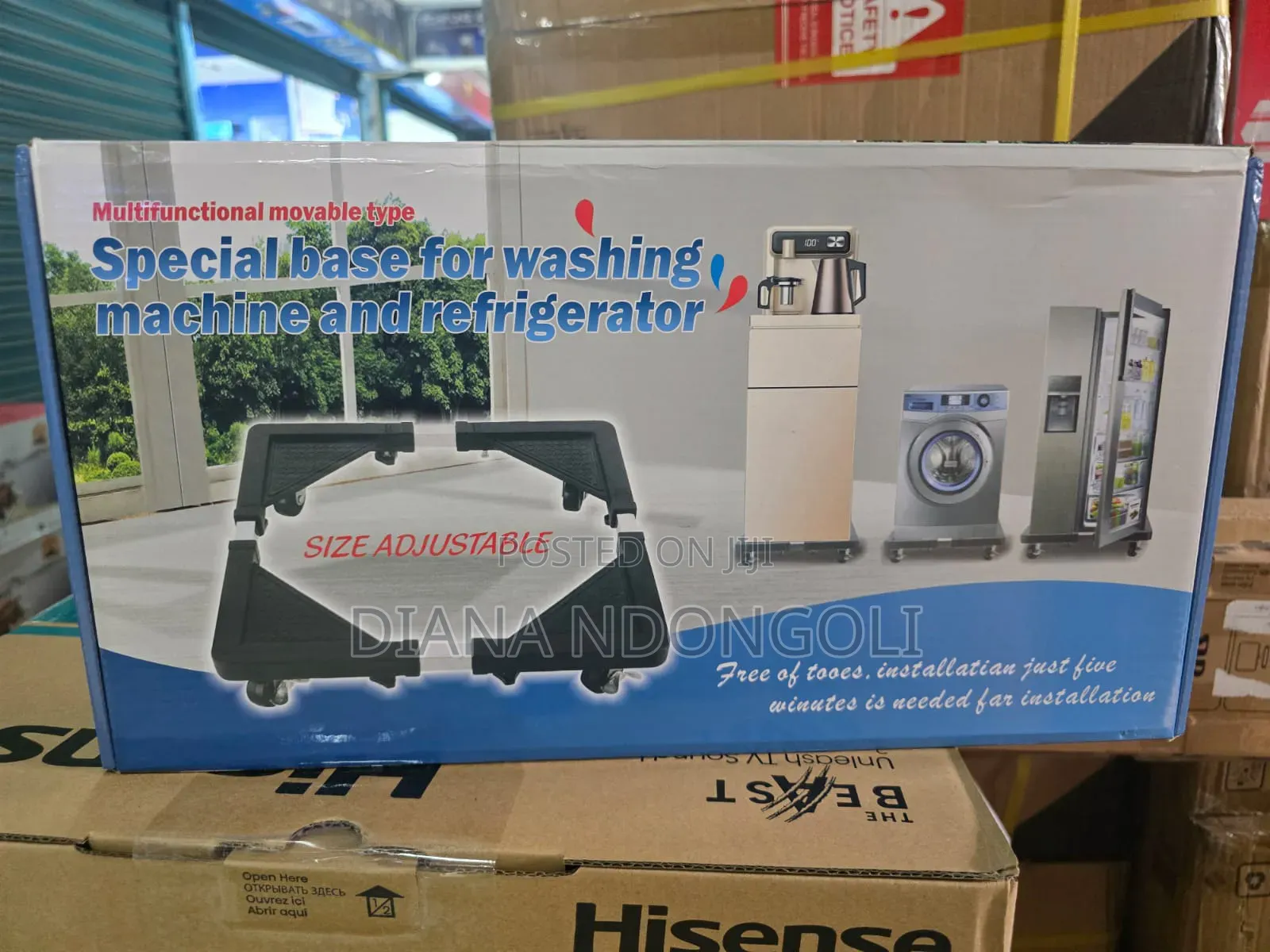 Adjustable Fridge ,Washing Machine,Cooker,Dispenser Stand at 900