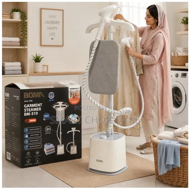 *1800w 1.8l Steam Iron Standing Garment Steamer With Ironing Board