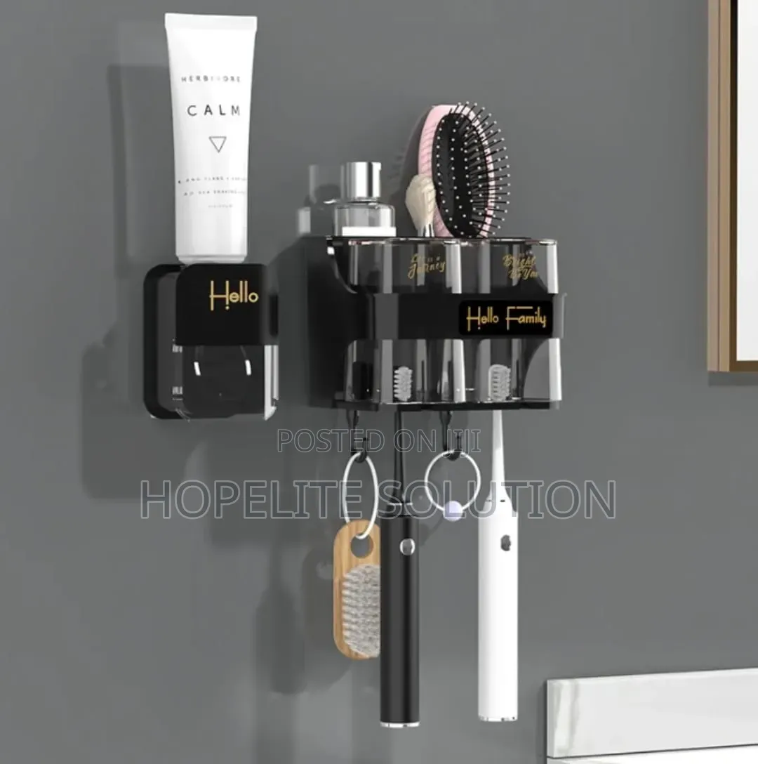 Hello Family Toothbrush/Toothpaste Dispenser