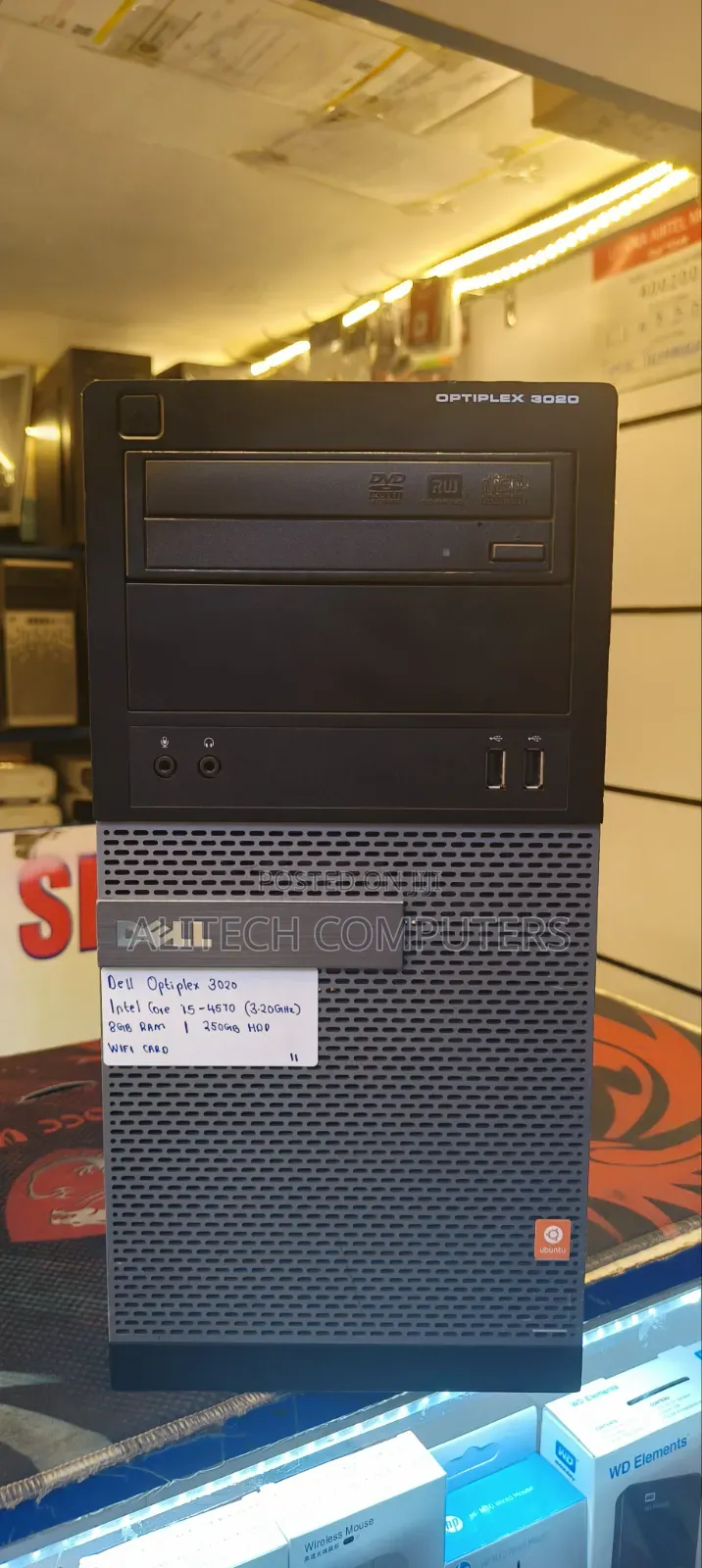 Desktop Computer Dell OptiPlex 3020 8GB Intel Core i5 HDD 500GB