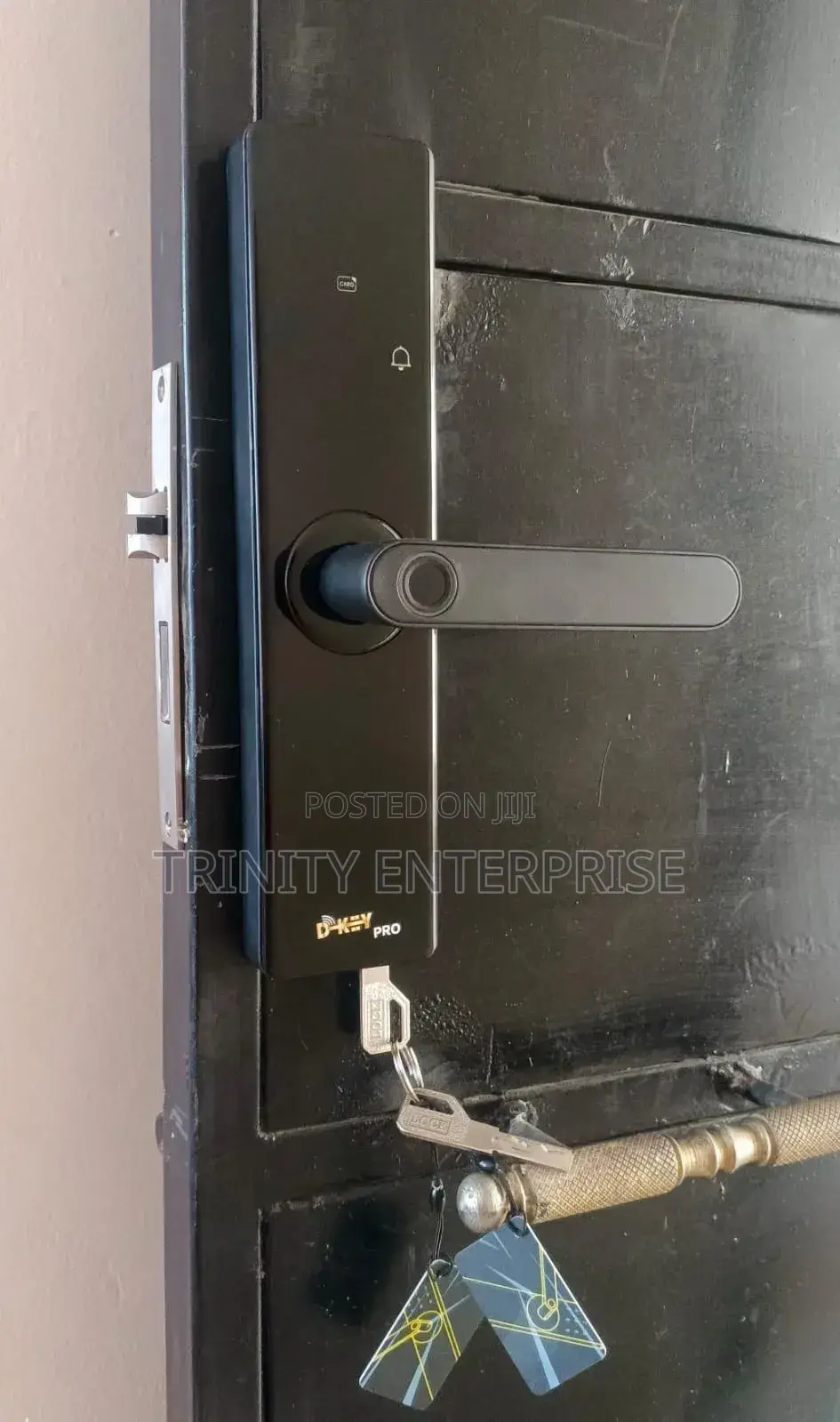 Biometric Systemlock Password Lock Door Lock Black