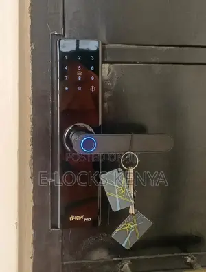 Biometric Systemlock Password Lock Door Lock Black