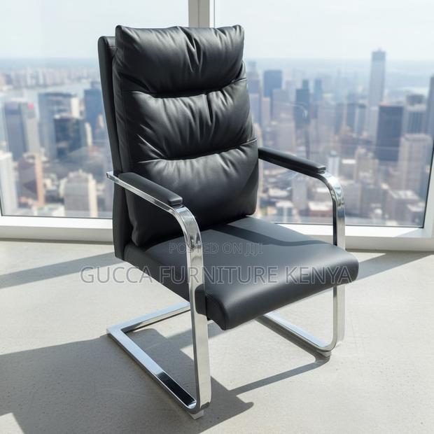 Pu Leather Am Chrome Base Visitor Office Chair - thumbnail 2