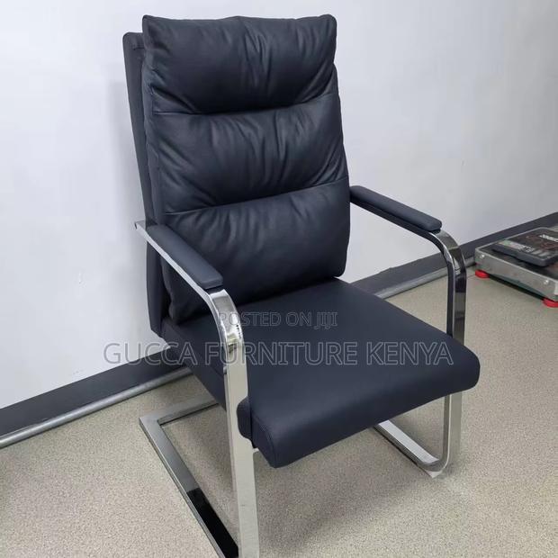 Pu Leather Am Chrome Base Visitor Office Chair - thumbnail 5