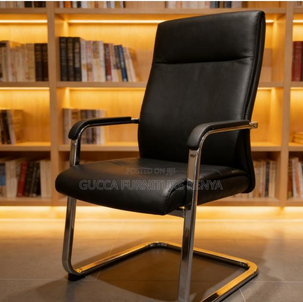 Pu Leather Am Chrome Base Visitor Office Chair - thumbnail 6