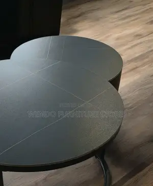 Coffee Tables; Executive Round Marble Top Quality Nesting Coffee Table