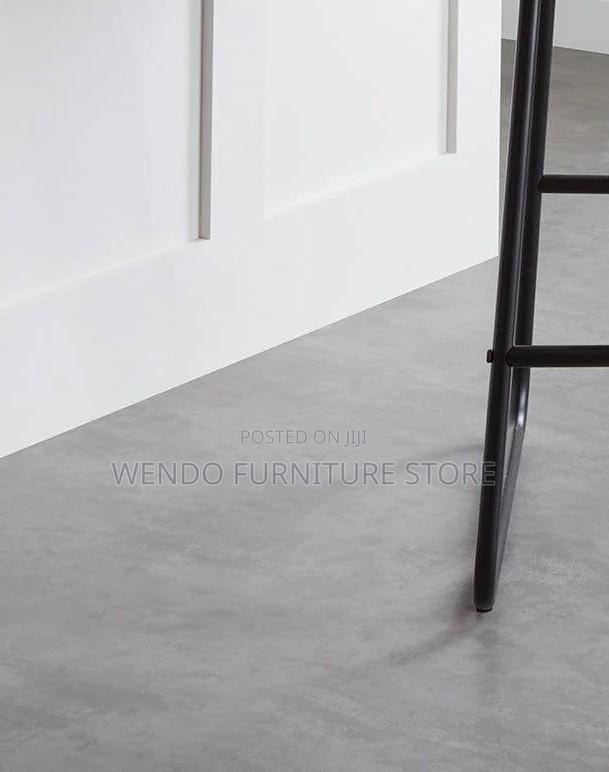 Barstools; Leather Strong Barstool With 4 Standing Legs - thumbnail 4