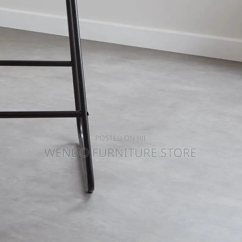 Barstools; Leather Strong Barstool With 4 Standing Legs