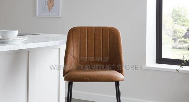 Barstools; Leather Strong Barstool With 4 Standing Legs - thumbnail 9