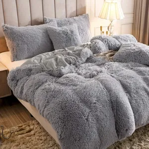 6pc Luxury Designs Velvet Plush Fluffy Duvet Set