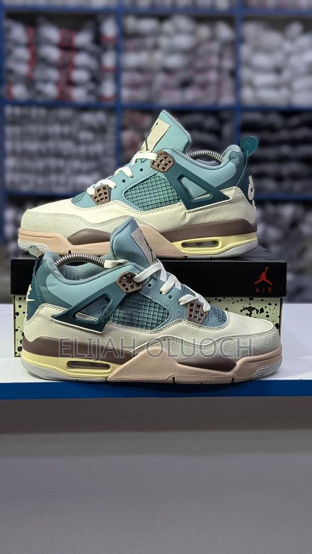 Nike Air Jordan 4 Retro "Snorlax" Custom Sneakers,