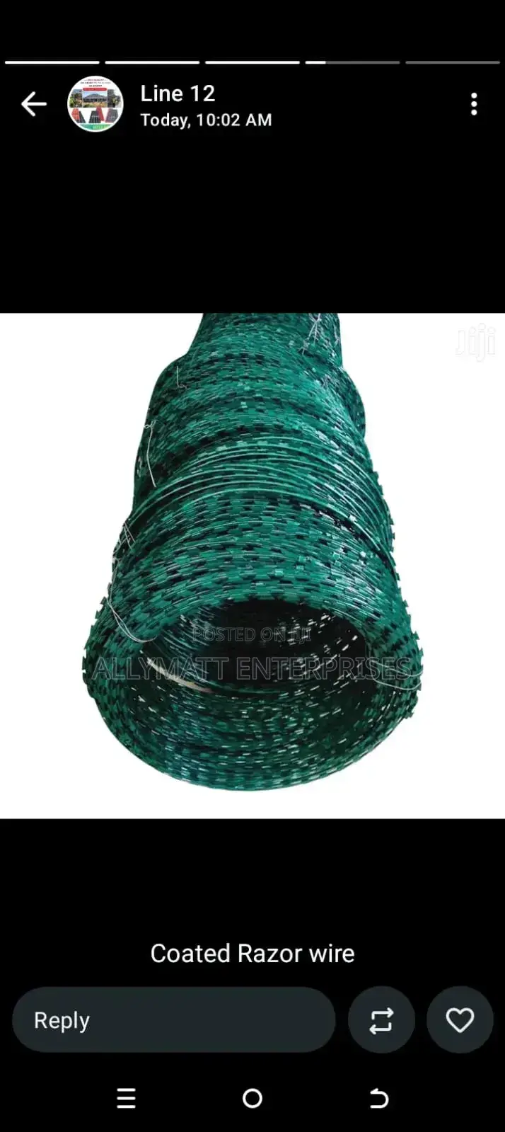 Green Razor Wire
