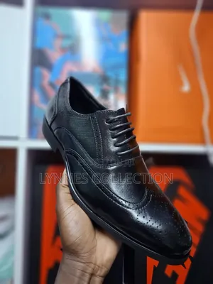 Men’S Official Black Leather Shoes