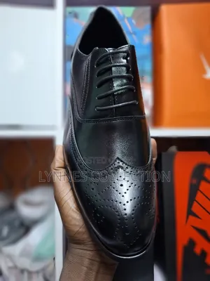 Men’S Official Black Leather Shoes