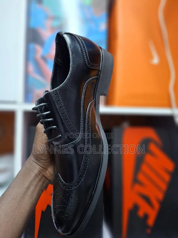 Men’S Official Black Leather Shoes - thumbnail 6