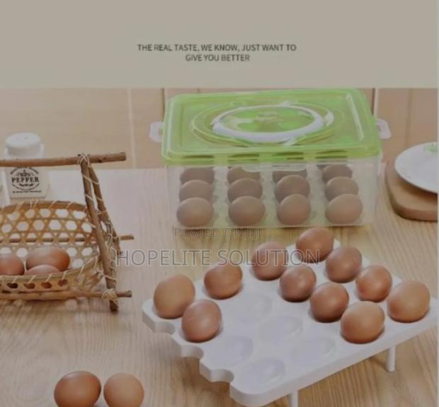2 Layers 32pc Egg Tray Orgnizer - thumbnail 3