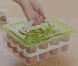2 Layers 32pc Egg Tray Orgnizer