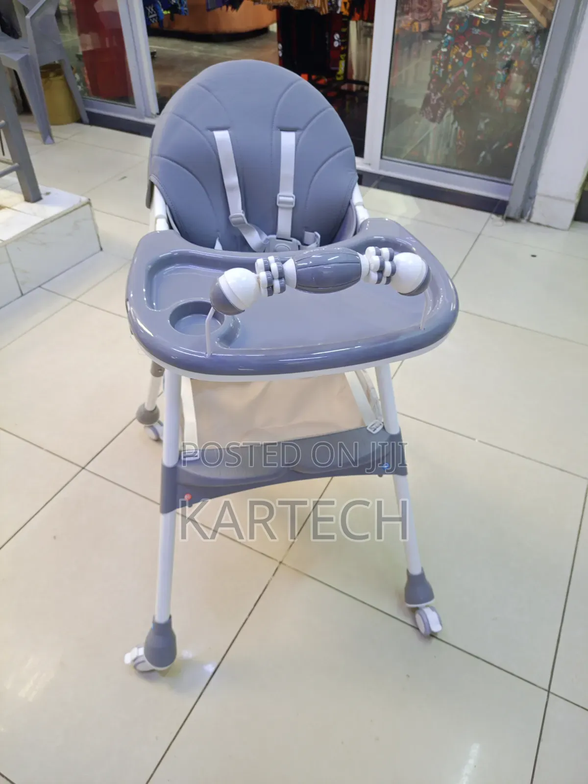 Premium 2 in 1 Baby Feeding Chair - Grey