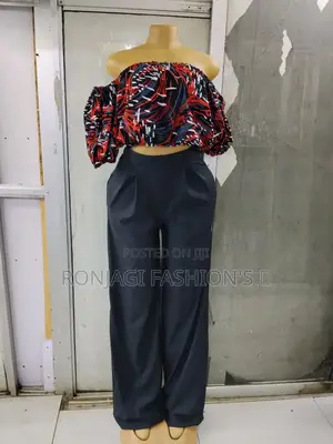 Palazzo With Ankara Top