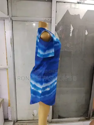 Tie Dye Cold Shoulder Dress