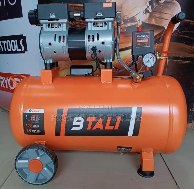 Btali 50-Litre Oil-Free Silent Air Compressor With 1 Horsepower Motor