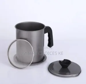 Large Capacity Japanese Style Kitchen Oil Storage With Oil Strainer