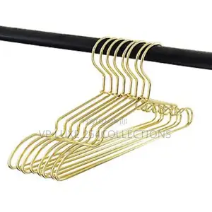 New Arrival Golden Stainless Steel 10pc Pack of Hangers