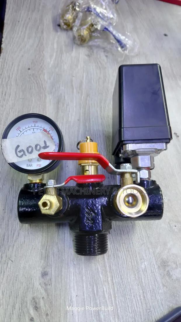Air Compressor Pressure Control Switch Assembly With Gauge/Regulator - thumbnail 3