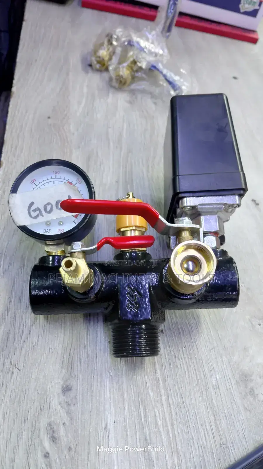 Air Compressor Pressure Control Switch Assembly With Gauge/Regulator