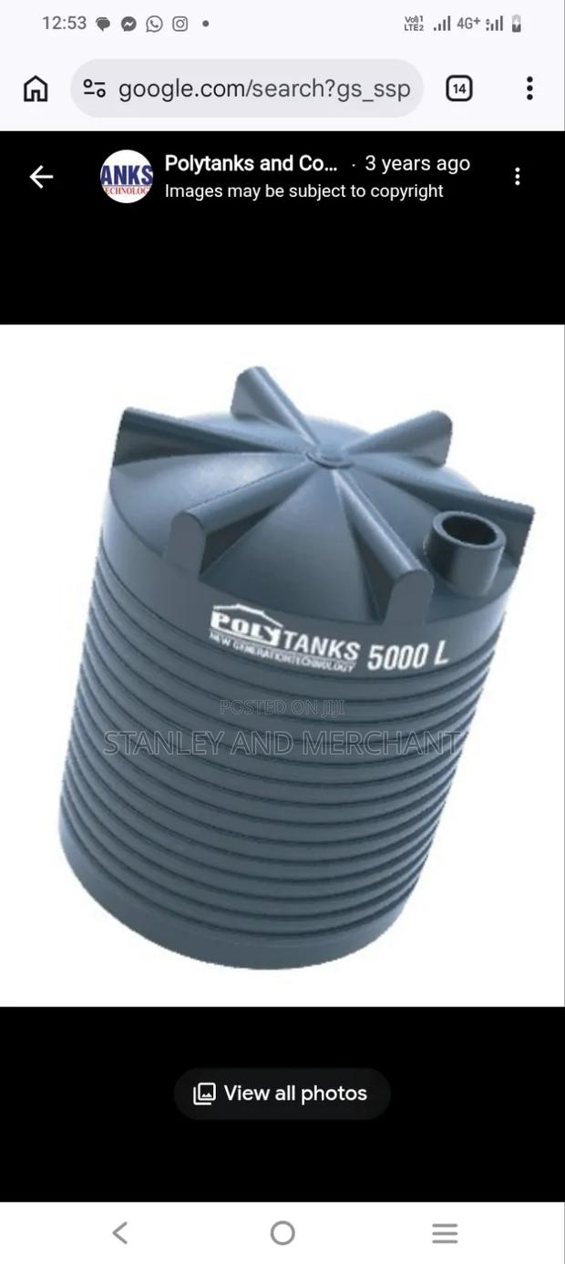 5000l Poly Tank Countrywide Delivery