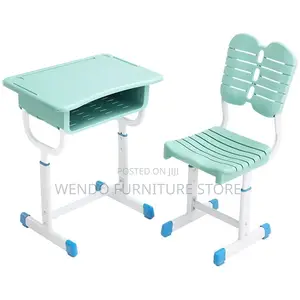 Home Desks; Kids Adjustable Home Schooling Desk Chair Set