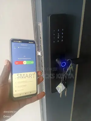 Tuya Smart Door Lock - Wifi, Fingerprint Keypad, Black