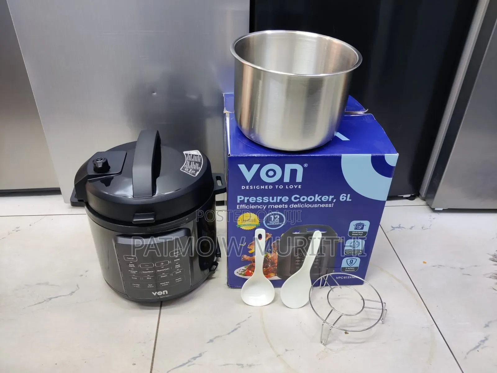 Von 6l Electric Pressure Cooker With