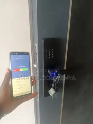 Tuya Smart Fingerprint Aluminum, Black, Fingerprints, Home Airbnb