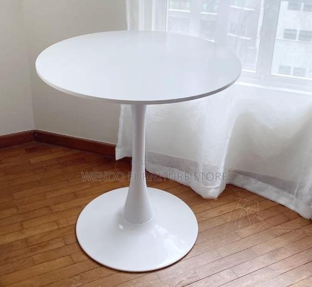 Coffee Table; Round Marble Surface Home Hankeet Coffee Table - main view